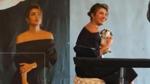 Priyanka Chopra with Diana on the set. Priyanka Chopra with Diana on the set.