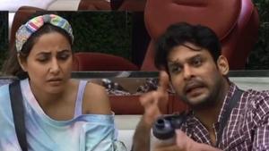 Bigg Boss 14: Sidharth Shukla and Hina Khan in a screengrab from the promo video.