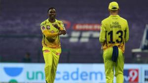 IPL 2020 KKR vs CSK: Dwayne Bravo was tough to get away with in the death overs.(IPL/Twitter) IPL 2020 KKR vs CSK: Dwayne Bravo was tough to get away with in the death overs.(IPL/Twitter)