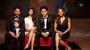Shah Rukh Khan and Gauri Khan along with their kids Suhana, Aryan and AbRam. (Gauri khan designs) Shah Rukh Khan and Gauri Khan along with their kids Suhana, Aryan and AbRam. (Gauri khan designs)