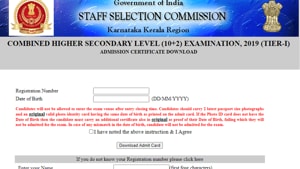 SSC CHSL Tier 1 exam 2020.(Screengrab) SSC CHSL Tier 1 exam 2020.(Screengrab)