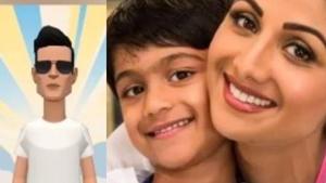 Shilpa Shetty’s son Viaan has paid tribute to Sonu Sood in his school project. Shilpa Shetty’s son Viaan has paid tribute to Sonu Sood in his school project.
