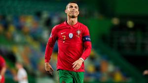 Cristiano Ronaldo reacts during the Spain vs Portugal friendly.(Getty Images) Cristiano Ronaldo reacts during the Spain vs Portugal friendly.(Getty Images)