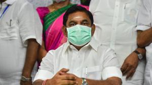Tamil Nadu chief minister Edappadi K Palaniswami during the announcement of party's chief ministerial candidate for the upcoming 2021 Tamil Nadu Assembly elections, at party office in Chennai.(PTI) Tamil Nadu chief minister Edappadi K Palaniswami during the announcement of party's chief ministerial candidate for the upcoming 2021 Tamil Nadu Assembly elections, at party office in Chennai.(PTI)