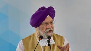Civil Aviation Minister Hardeep Singh Puri addresses during the inauguration of General Aviation Terminal in New Delhi.(PTI) Civil Aviation Minister Hardeep Singh Puri addresses during the inauguration of General Aviation Terminal in New Delhi.(PTI)
