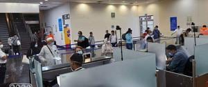 Passengers of Vande Bharat Mission flights arriving in Indore(ANI) Passengers of Vande Bharat Mission flights arriving in Indore(ANI)