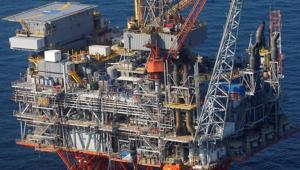 The Petronius oil platform is seen from the air, located 100 miles (161 km) off the coast of New Orleans in the Gulf of Mexico.(Reuters) The Petronius oil platform is seen from the air, located 100 miles (161 km) off the coast of New Orleans in the Gulf of Mexico.(Reuters)