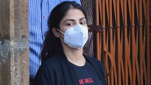 Rhea Chakraborty was given bail on Wednesday after spending almost a month in jail.(PTI) Rhea Chakraborty was given bail on Wednesday after spending almost a month in jail.(PTI)