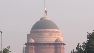 As a mark of respect to Cabinet Minister Ram Vilas Paswan, flags were flown at half-mast on Friday in Delhi and Capitals of all States and UTs.(ANI Photo) As a mark of respect to Cabinet Minister Ram Vilas Paswan, flags were flown at half-mast on Friday in Delhi and Capitals of all States and UTs.(ANI Photo)