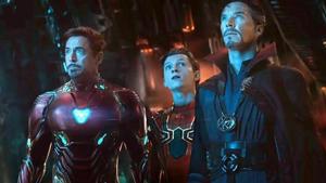 Benedict Cumberbatch, Tom Holland and Robert Downey Jr in a still from Avengers: Infinity War. Benedict Cumberbatch, Tom Holland and Robert Downey Jr in a still from Avengers: Infinity War.