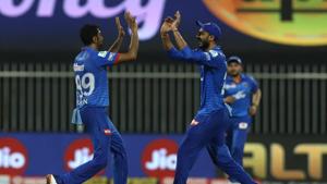 Delhi Capitals R Ashwin celebrates.(IPL/Twitter) Delhi Capitals R Ashwin celebrates.(IPL/Twitter)