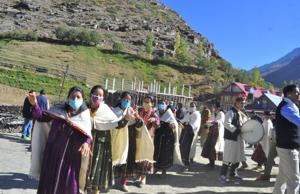 Residents of Lahaul-Spiti in Himachal Pradesh celebrating the opening of the Atal Tunnel under Rohtang Pass that ensures all-weather connectivity for the tribal district on October 3. Friday’s quakes did not cause any loss of life or damage to property.(HT file photo) Residents of Lahaul-Spiti in Himachal Pradesh celebrating the opening of the Atal Tunnel under Rohtang Pass that ensures all-weather connectivity for the tribal district on October 3. Friday’s quakes did not cause any loss of life or damage to property.(HT file photo)