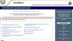 TS EAMCET 2020 counselling.(Screengrab) TS EAMCET 2020 counselling.(Screengrab)