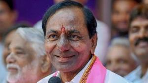 File photo: Telangana Rashtra Samithi (TRS) president and Telangana chief minister K Chandrashekar Rao.(PTI) File photo: Telangana Rashtra Samithi (TRS) president and Telangana chief minister K Chandrashekar Rao.(PTI)