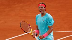 Spain's Rafael Nadal celebrates during his semi final match against Argentina's Diego Schwartzman.(REUTERS) Spain's Rafael Nadal celebrates during his semi final match against Argentina's Diego Schwartzman.(REUTERS)