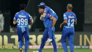 UAE, Oct 09 (ANI): Marcus Stoinis of Delhi Capitals celebrates a dismissal during match 23 of IPL 2020 at Sharjah Cricket Stadium, in Sharjah on Friday.(ANI) UAE, Oct 09 (ANI): Marcus Stoinis of Delhi Capitals celebrates a dismissal during match 23 of IPL 2020 at Sharjah Cricket Stadium, in Sharjah on Friday.(ANI)