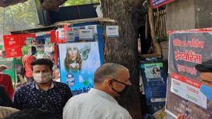 The image shows advertisements around Baba ka Dhaba.(ANI) The image shows advertisements around Baba ka Dhaba.(ANI)