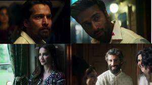 Harshvardhan Rane, Pulkit Samrat, Kriti Kharbanda, Jim Sarbh in a still from Taish teaser. Harshvardhan Rane, Pulkit Samrat, Kriti Kharbanda, Jim Sarbh in a still from Taish teaser.