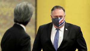 US Secretary of State Mike Pompeo attends a meeting in Tokyo, Japan.(REUTERS) US Secretary of State Mike Pompeo attends a meeting in Tokyo, Japan.(REUTERS)