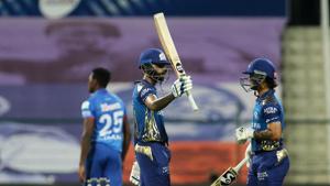 Mumbai Indians Suryakumar Yadav struck a half century.(IPL/Twitter) Mumbai Indians Suryakumar Yadav struck a half century.(IPL/Twitter)