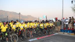 The events included races for sub-junior boys/girls, junior boys/girls, senior men/women and veteran men.(@PoliceSgr/Twitter) The events included races for sub-junior boys/girls, junior boys/girls, senior men/women and veteran men.(@PoliceSgr/Twitter)