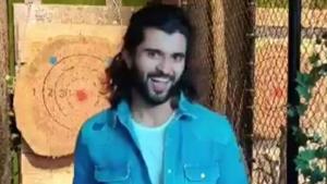 Vijay Deverakonda has shared a video from a dart game on Twitter. Vijay Deverakonda has shared a video from a dart game on Twitter.