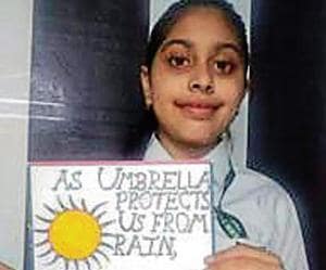 Students highlighted the need to protect the ozone layer.(HT) Students highlighted the need to protect the ozone layer.(HT)