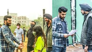 Arjun Kapoor on the sets of his next project. Arjun Kapoor on the sets of his next project.