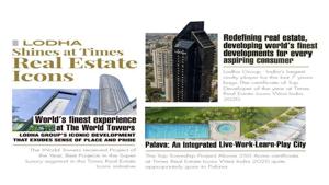 Lodha has emerged as India’s largest realty player for the last 7 years and has given landmark developments comparable to the world’s best. Lodha has emerged as India’s largest realty player for the last 7 years and has given landmark developments comparable to the world’s best.