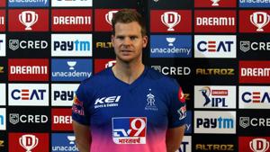 Steve Smith captain of Rajasthan Royals during match 20 of season 13 of the Dream 11 Indian Premier League (IPL) between the Mumbai Indians and the Rajasthan Royals at the Sheikh Zayed Stadium.(Sportzpics for BCCI) Steve Smith captain of Rajasthan Royals during match 20 of season 13 of the Dream 11 Indian Premier League (IPL) between the Mumbai Indians and the Rajasthan Royals at the Sheikh Zayed Stadium.(Sportzpics for BCCI)