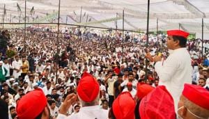 Samajwadi Party (SP) leader and former Lok Sabha member, Dharmendra Yadav addressed the crowd at the Loktantra Bachao Rally organised by Rashtriya Lok Dal vice president, Jayant Chaudhary in Muzaffarnagar on October 8. Samajwadi Party (SP) leader and former Lok Sabha member, Dharmendra Yadav addressed the crowd at the Loktantra Bachao Rally organised by Rashtriya Lok Dal vice president, Jayant Chaudhary in Muzaffarnagar on October 8.