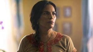 Evil Eye movie review: Sarita Choudhury in a still from the new Amazon original movie, co-produced by Priyanka Chopra. Evil Eye movie review: Sarita Choudhury in a still from the new Amazon original movie, co-produced by Priyanka Chopra.