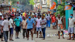The BJP leader’s murder has triggered political tension in the Barrackpore Lok Sabha constituency of which Titagarh is a part.(PTI PHOTO.) The BJP leader’s murder has triggered political tension in the Barrackpore Lok Sabha constituency of which Titagarh is a part.(PTI PHOTO.)