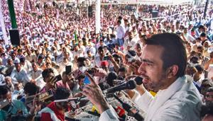 Mathura: Rashtriya Lok Dal Vice-president Jayant Chaudhary addresses 'Kisan Panchayat' in Mathura, Monday, Oct. 12, 2020. (PTI Photo) Mathura: Rashtriya Lok Dal Vice-president Jayant Chaudhary addresses 'Kisan Panchayat' in Mathura, Monday, Oct. 12, 2020. (PTI Photo)