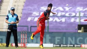 IPL 2020: Off-spinner Washington Sundar has a terrific release point, reckons Snehal Pradhan.(IPL/Twitter) IPL 2020: Off-spinner Washington Sundar has a terrific release point, reckons Snehal Pradhan.(IPL/Twitter)