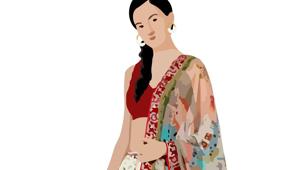 A sketch from Geisha Designs by Paras and Shalini’s collection A sketch from Geisha Designs by Paras and Shalini’s collection