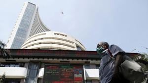 A man wearing a protective mask walks past the Bombay Stock Exchange (BSE) building in Mumbai, India. REUTERS/Francis Mascarenhas/Files(REUTERS) A man wearing a protective mask walks past the Bombay Stock Exchange (BSE) building in Mumbai, India. REUTERS/Francis Mascarenhas/Files(REUTERS)