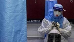 The oxygen is being procured for various central and state government hospitals. The entire exercise of importing and then distributing the medical oxygen is estimated to cost Rs 600-700 crore, official sources said.(REUTERS) The oxygen is being procured for various central and state government hospitals. The entire exercise of importing and then distributing the medical oxygen is estimated to cost Rs 600-700 crore, official sources said.(REUTERS)