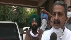 Punjab Education Minister Vijay Inder Singla speaking to media in Ludhiana on Wednesday.(ANI) Punjab Education Minister Vijay Inder Singla speaking to media in Ludhiana on Wednesday.(ANI)