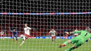 Christian Eriksen successfully converted a penalty.(Reuters) Christian Eriksen successfully converted a penalty.(Reuters)