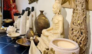 This annual show features paintings, murals, planters, urns, table bases, pillars, Ganesha, Buddha, Tulsi chauras, floor lamps and more. This annual show features paintings, murals, planters, urns, table bases, pillars, Ganesha, Buddha, Tulsi chauras, floor lamps and more.