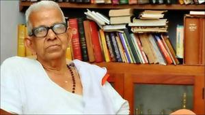 Legendary Malayalam poet Akkitham Achuthan Namboothiri passes away at 94(Twitter/HKupdate) Legendary Malayalam poet Akkitham Achuthan Namboothiri passes away at 94(Twitter/HKupdate)