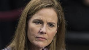 Supreme Court nominee Amy Coney Barrett speaks during a confirmation hearing before the Senate Judiciary Committee, Wednesday.(AP Photo)
