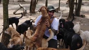 Ricardo Pimentel’s story went viral and led people across the world to donate to the shelter.(AP) Ricardo Pimentel’s story went viral and led people across the world to donate to the shelter.(AP)