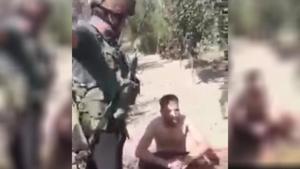 The Army on Friday released a video in which a local terrorist, identified as Jahangir Bhat, can be seen surrendering. (Screengrab from video) The Army on Friday released a video in which a local terrorist, identified as Jahangir Bhat, can be seen surrendering. (Screengrab from video)