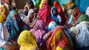 Relatives of the rape victim mourning in Hathras on September 29, 2020.(ANI File Photo) Relatives of the rape victim mourning in Hathras on September 29, 2020.(ANI File Photo)