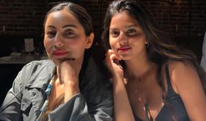 Suhana Khan is seen wearing Gauri Khan’s dress in her new Instagram post. Suhana Khan is seen wearing Gauri Khan’s dress in her new Instagram post.