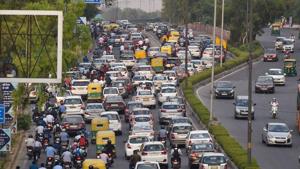 Heavy traffic on Vikas Marg road during the ongoing nationwide Covid-19 lockdown in New Delhi on May 19, 2020.(PTI File Photo) Heavy traffic on Vikas Marg road during the ongoing nationwide Covid-19 lockdown in New Delhi on May 19, 2020.(PTI File Photo)