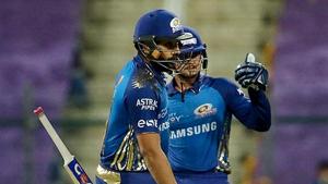 Abu Dhabi: Mumbai Indians (MI) batsman Quinton de Kock after scoring a fifty during Indian Premier League (IPL) cricket match against Kolkata Knight Riders, at Sheikh Zayed Stadium in Abu Dhabi, Friday, Oct. 16, 2020.(PTI) Abu Dhabi: Mumbai Indians (MI) batsman Quinton de Kock after scoring a fifty during Indian Premier League (IPL) cricket match against Kolkata Knight Riders, at Sheikh Zayed Stadium in Abu Dhabi, Friday, Oct. 16, 2020.(PTI)