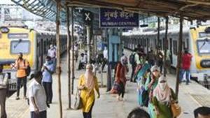 Trains in Mumbai Metropolitan Region (MMR) have been allowed so far only for workforce from essential/emergency sectors, differently able people and cancer patients.(PTI) Trains in Mumbai Metropolitan Region (MMR) have been allowed so far only for workforce from essential/emergency sectors, differently able people and cancer patients.(PTI)